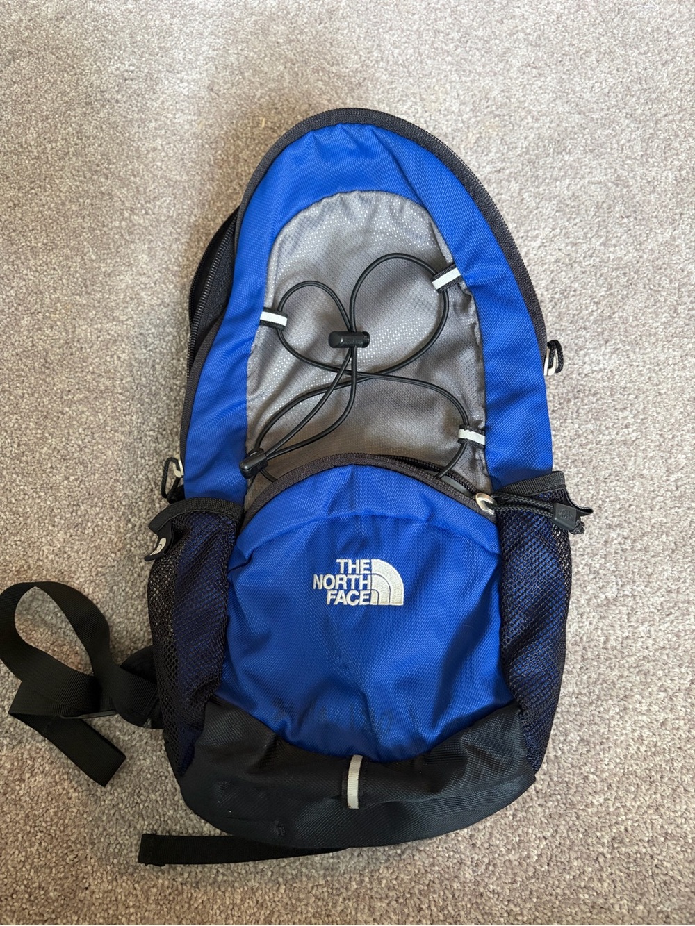 The North Face Lightweight Hiking Travel Carry On Day Backpack Blue Slim Hydro